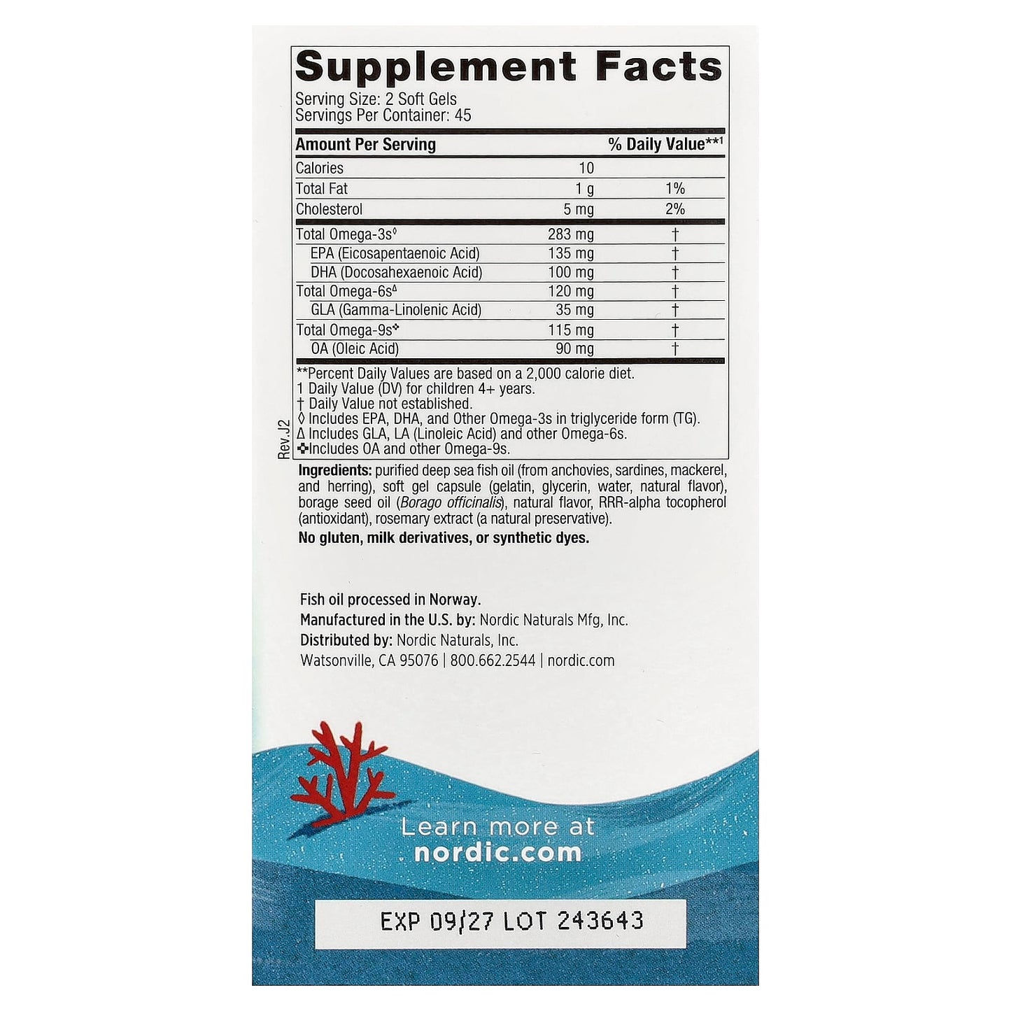 Complete Omega Junior, 283mg Lemon - 90 mini softgels