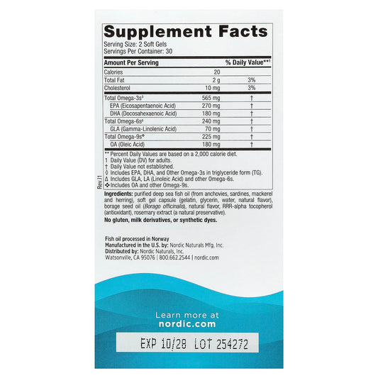 Complete Omega, 565mg Lemon - 60 softgels