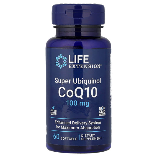 Super Ubiquinol CoQ10, 100mg - 60 softgels
