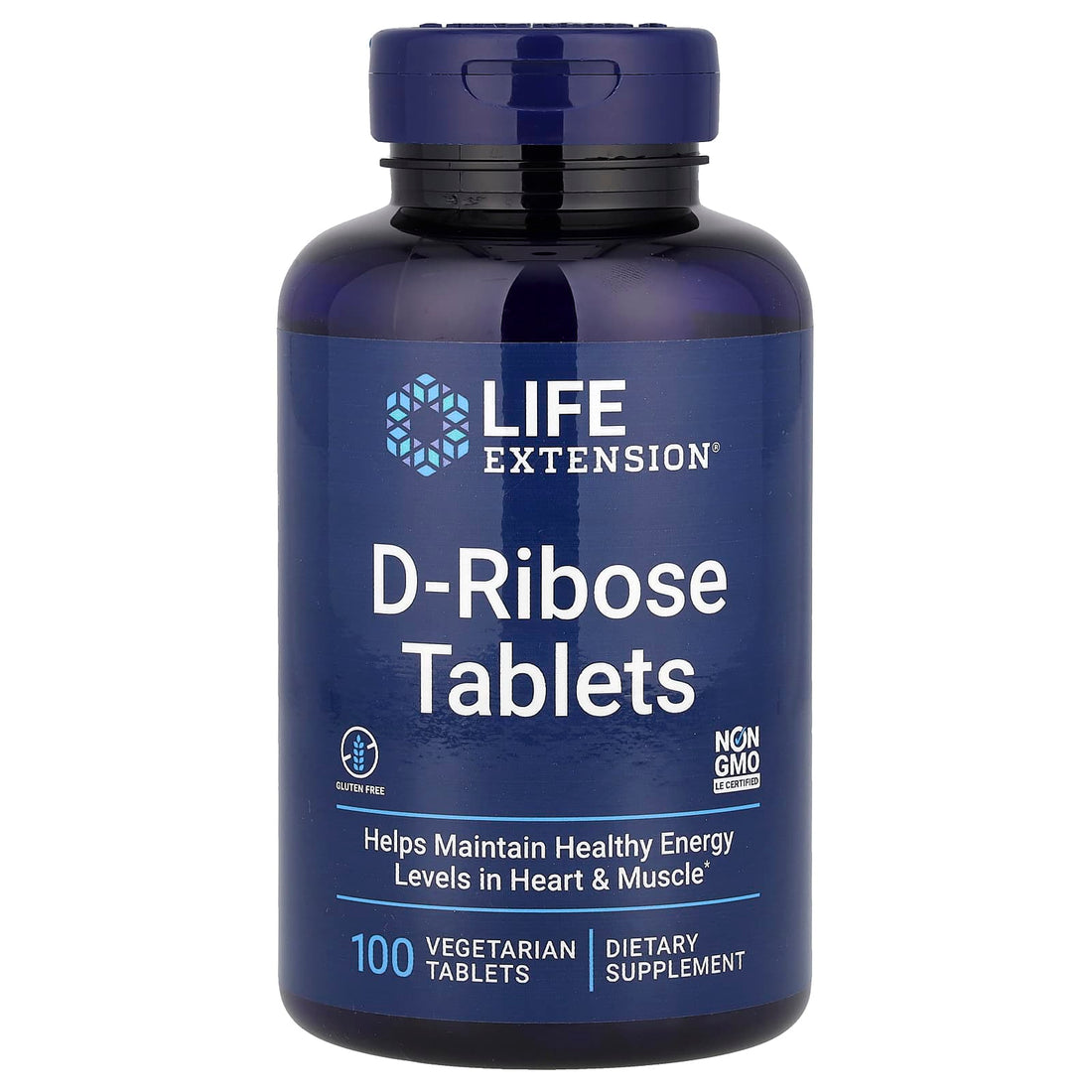 Life Extension D-Ribose Tablets - 100 vegetarian tabs