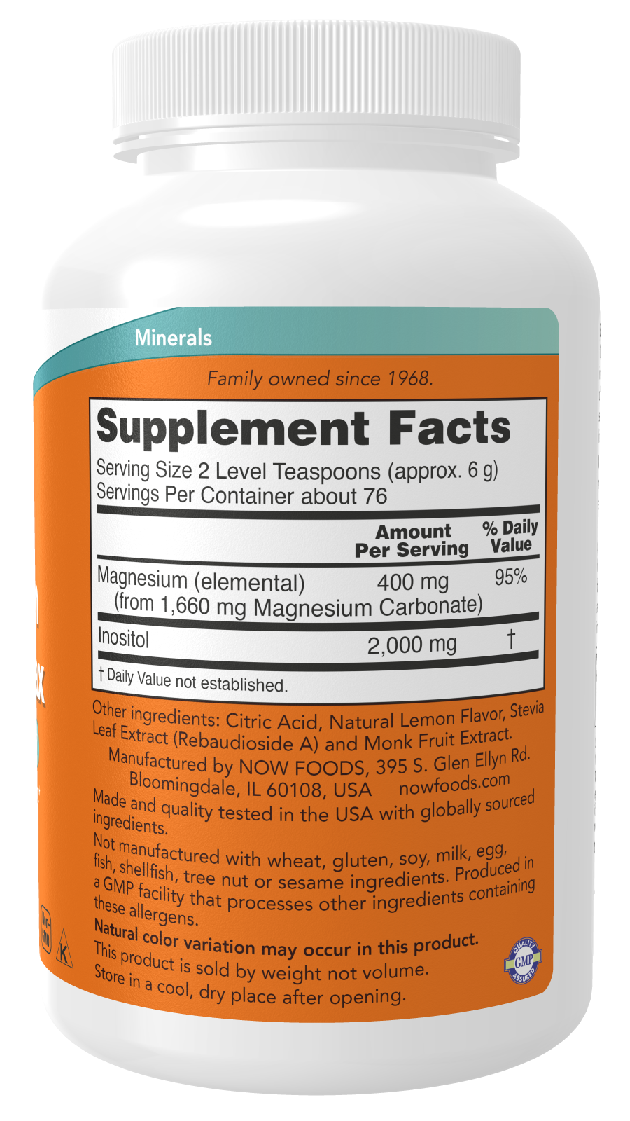 Magnesium Inositol Relax Powder - 454g