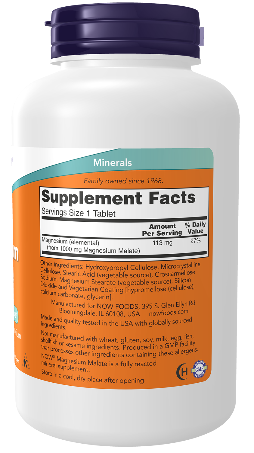 Magnesium Malate, 1000mg - 180 tabs