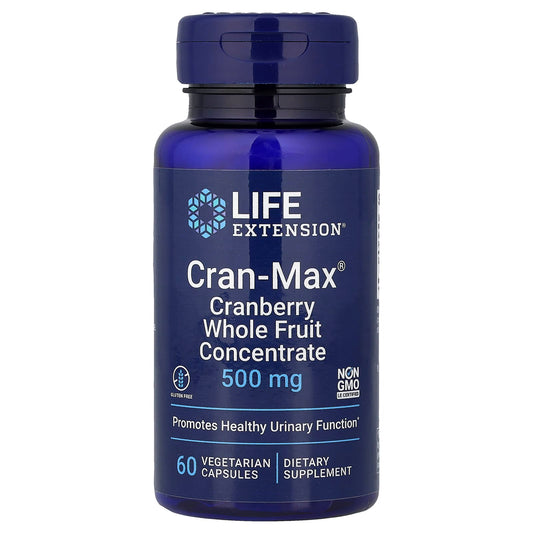 Cran-Max Cranberry Whole Fruit Concentrate, 500mg - 60 vcaps