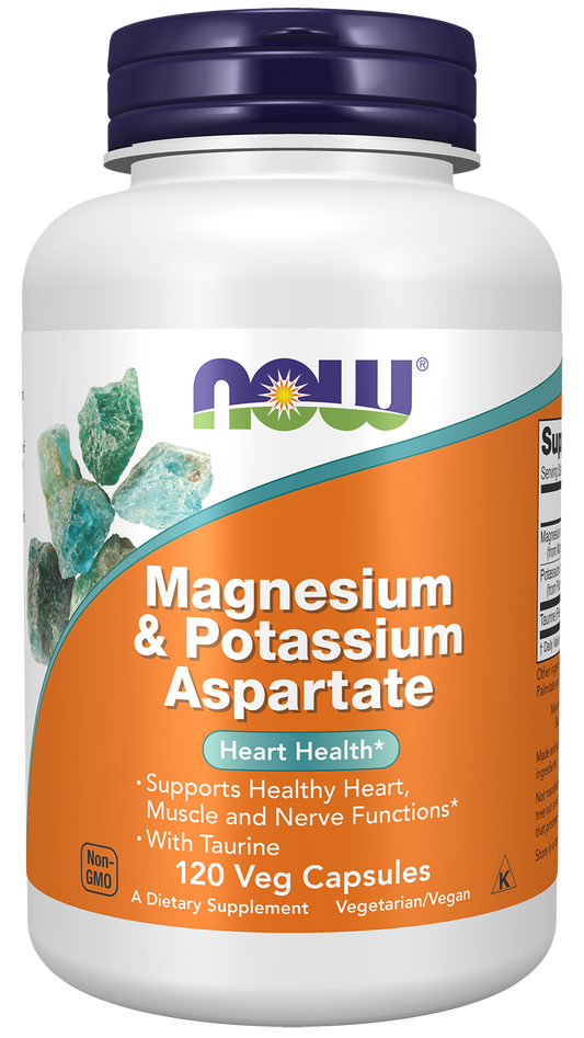 Magnesium & Potassium Aspartate with Taurine - 120 vcaps