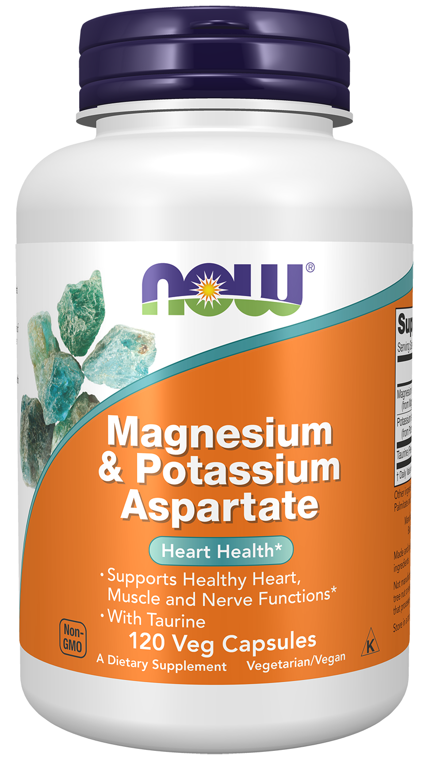 Magnesium & Potassium Aspartate with Taurine - 120 vcaps