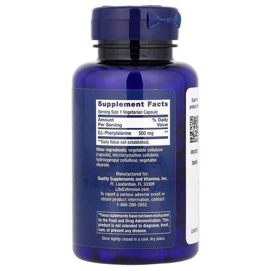 D L-Phenylalanine, 500mg - 100 vcaps