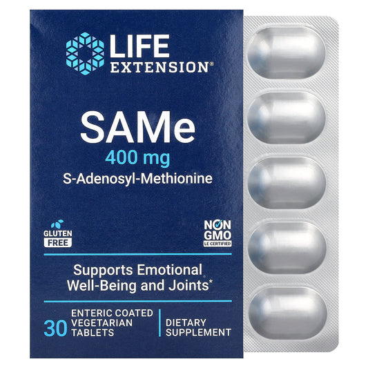 SAMe S-Adenosyl-Methionine, 400mg - 60 enteric coated tabs