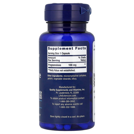 Pregnenolone, 100mg - 100 caps