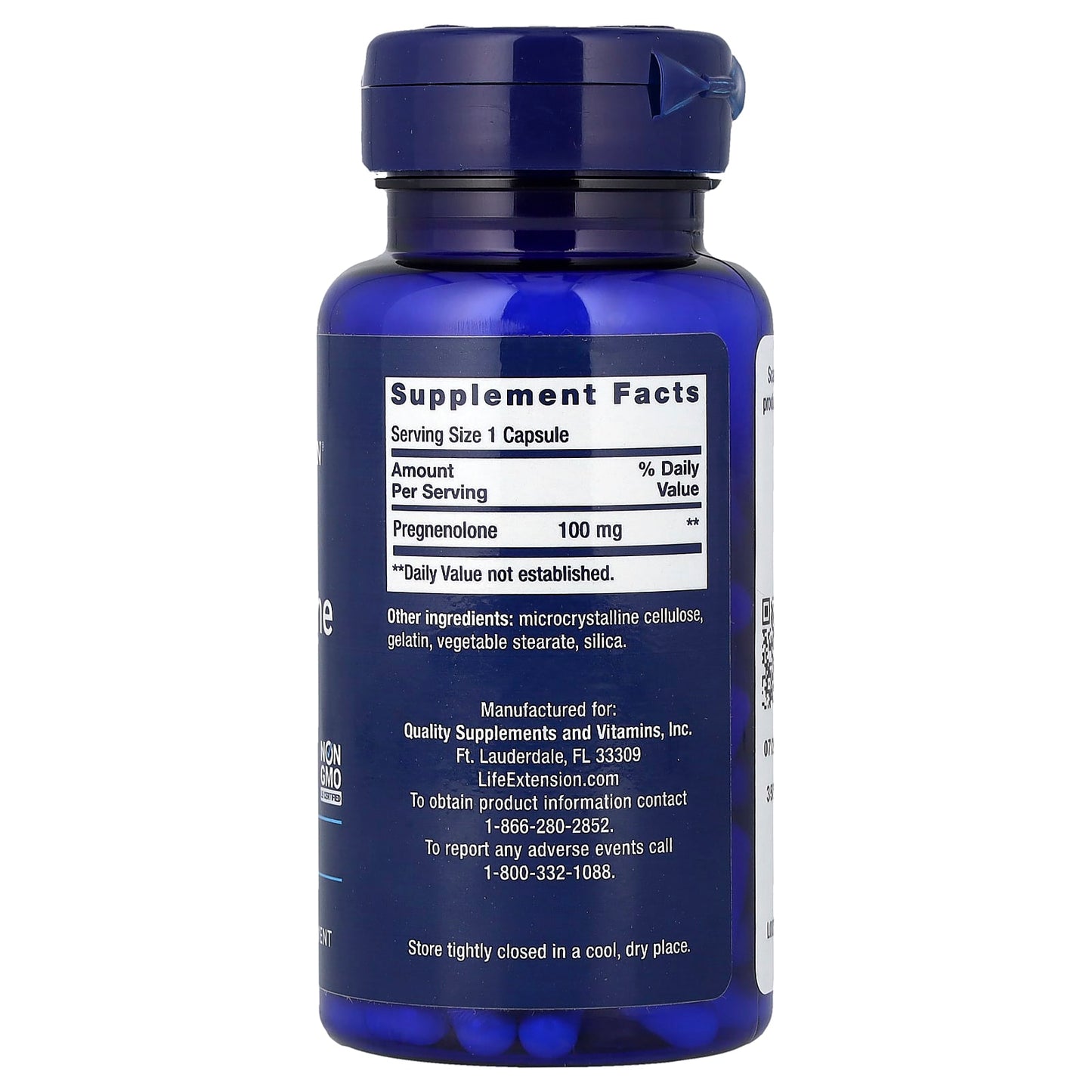 Pregnenolone, 100mg - 100 caps