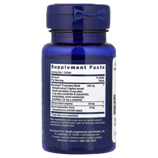 MacuGuard Ocular Support with Saffron & Astaxanthin - 60 softgels