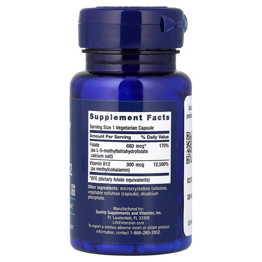 BioActive Folate & Vitamin B12 - 90 vcaps