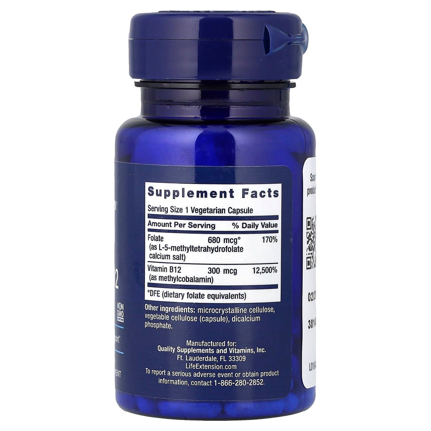 BioActive Folate & Vitamin B12 - 90 vcaps