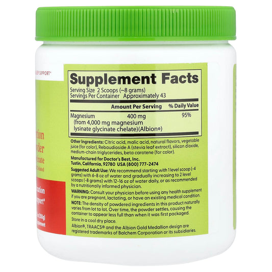 High Absorption Magnesium Powder, Strawberry Lime - 350g