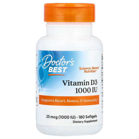 Vitamin D3, 5000 IU - 180 softgels