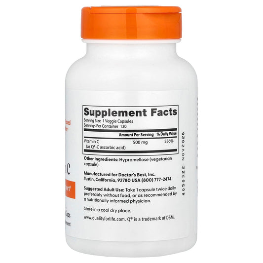 Vitamin C, 500mg - 120 vcaps