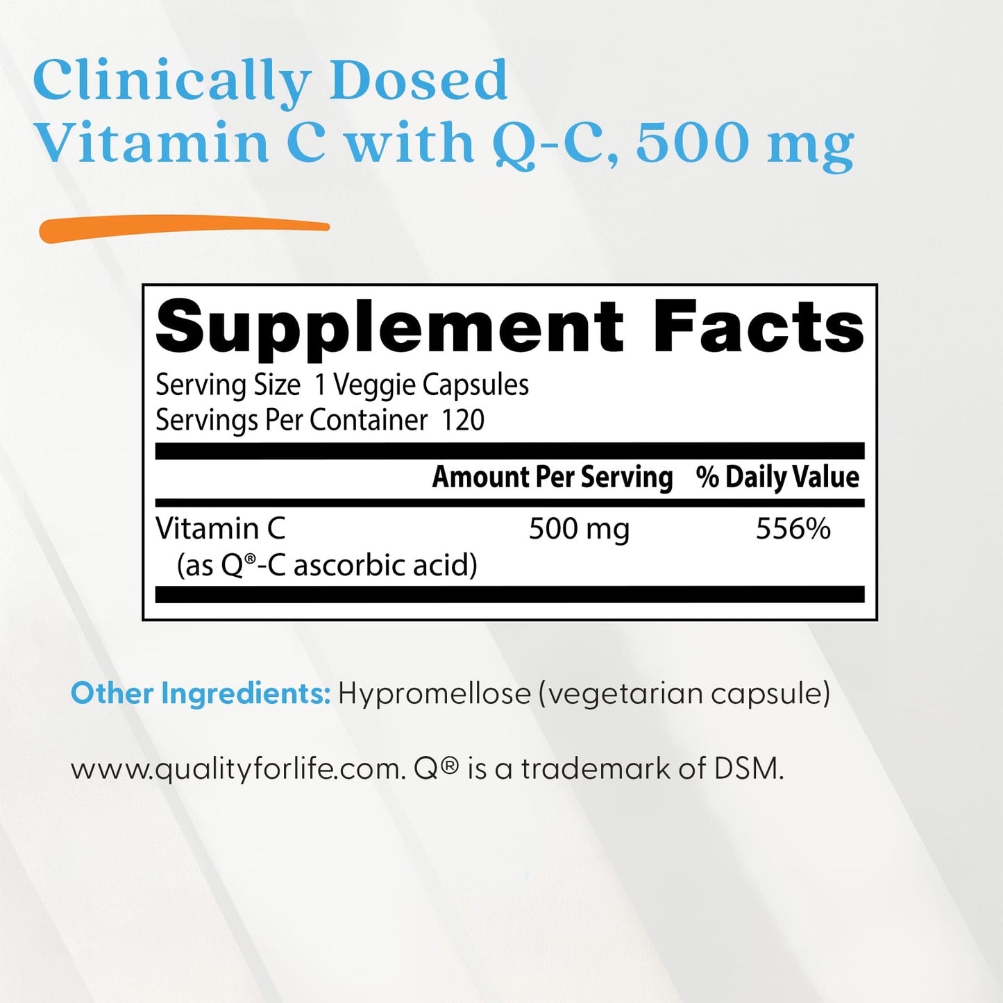Vitamin C, 500mg - 120 vcaps