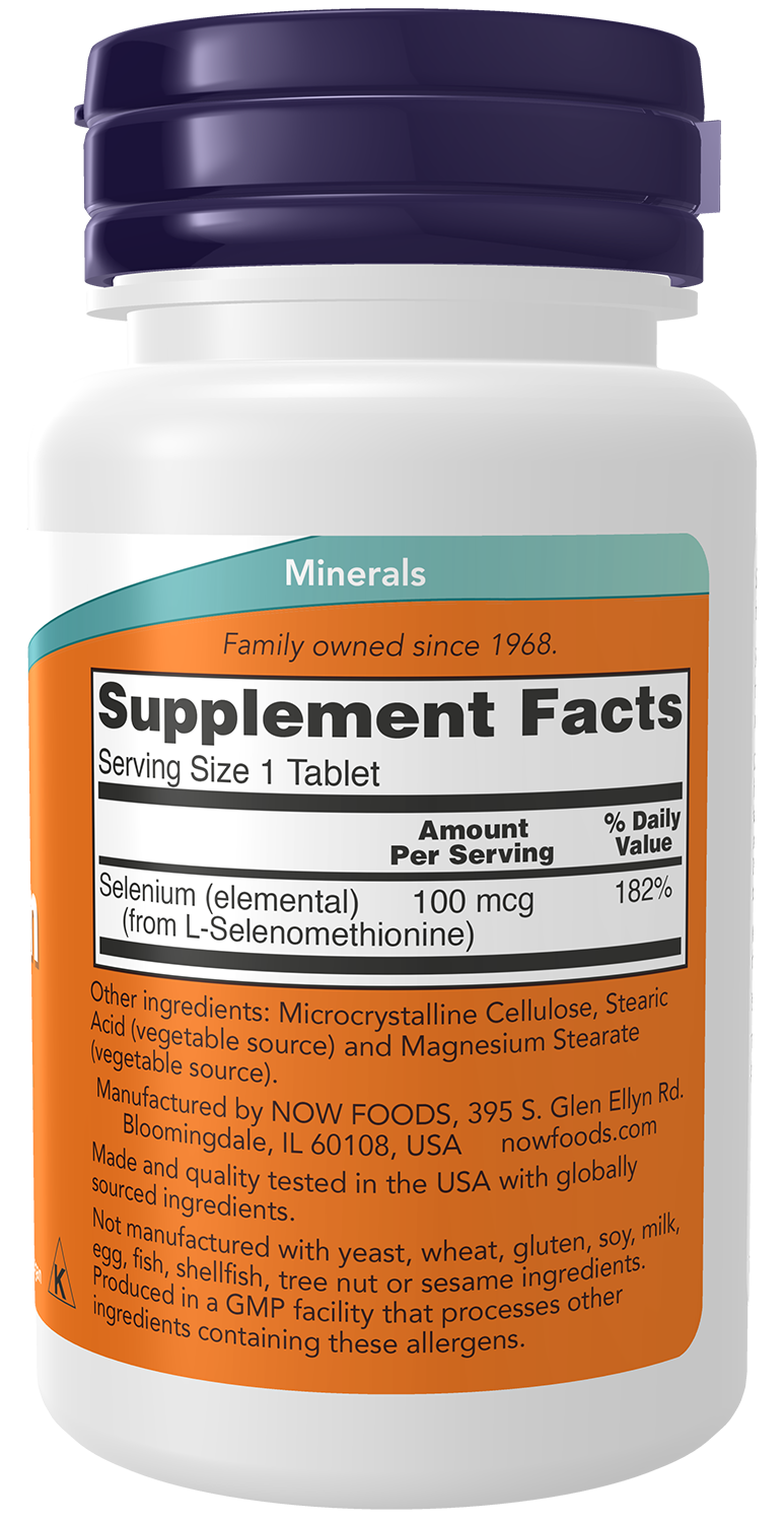 Selenium, 100mcg - 100 tabs