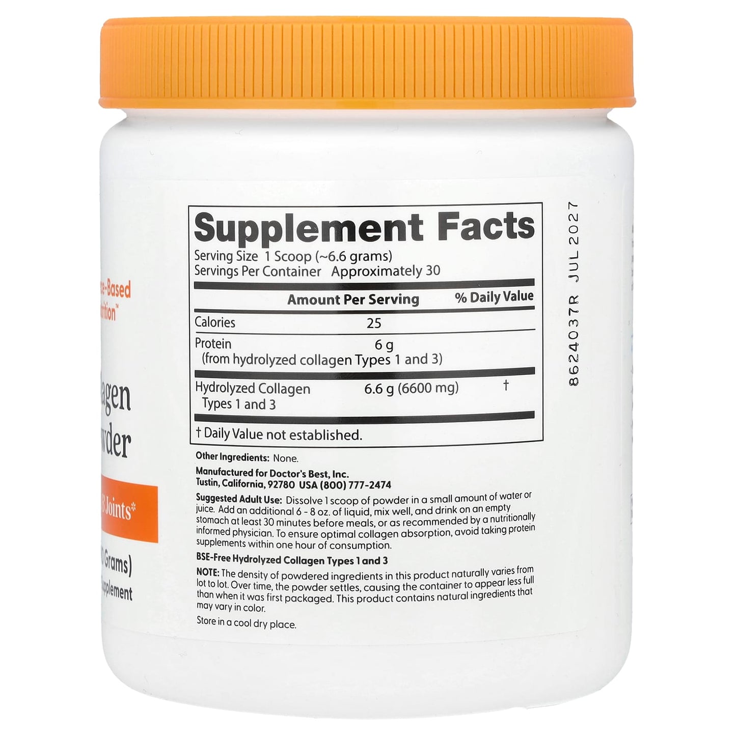 Pure Collagen Types 1 and 3, Powder - 200g