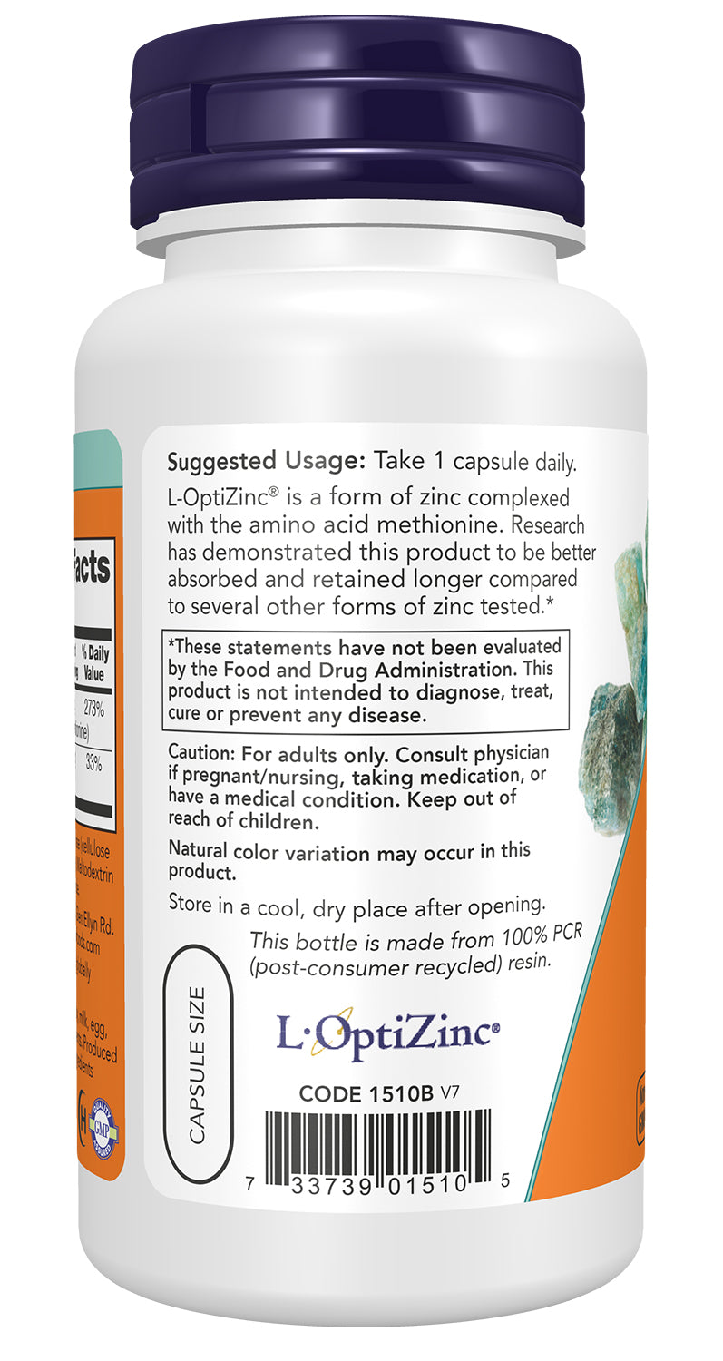 L-OptiZinc, 30mg - 100 vcaps