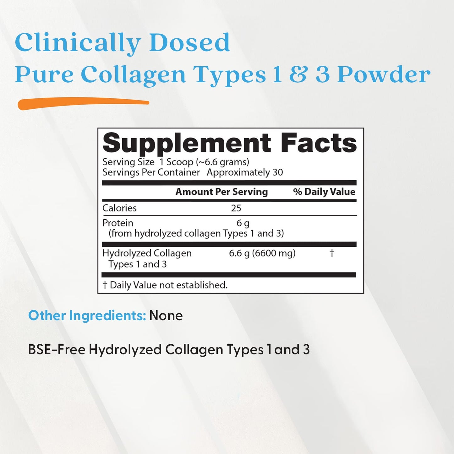 Pure Collagen Types 1 and 3, Powder - 200g