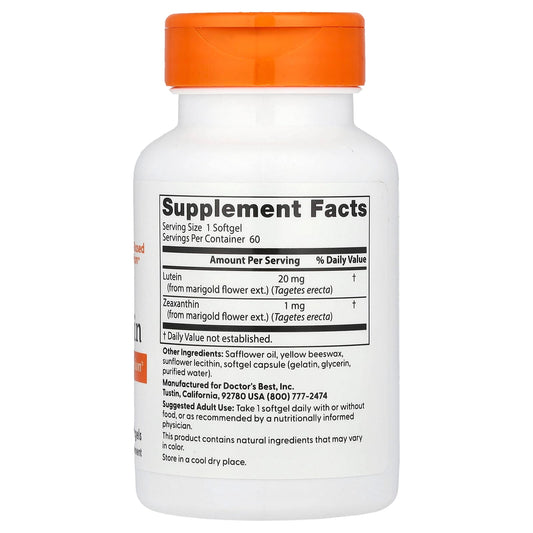 Lutein, 20mg - 60 softgels