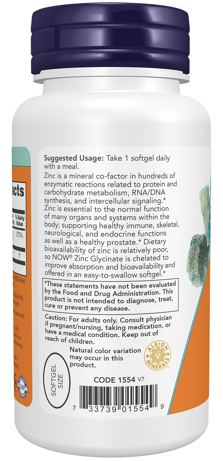 Zinc Glycinate - 120 softgels