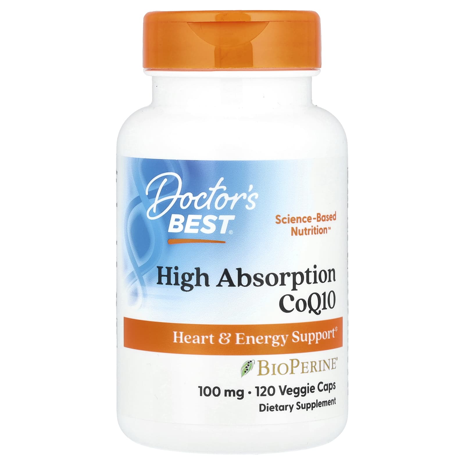 High Absorption CoQ10 with BioPerine, 100mg - 120 vcaps
