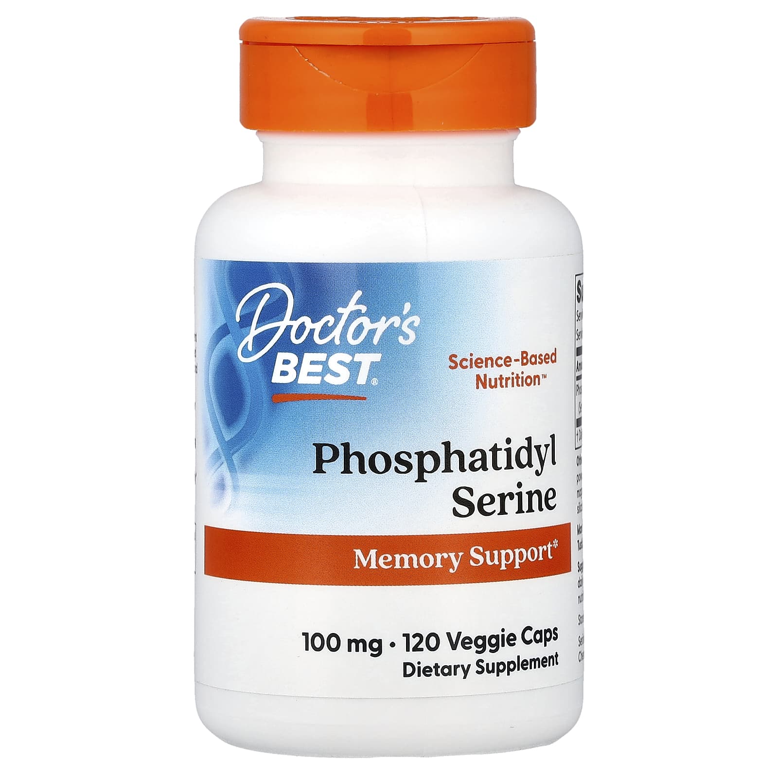 Phosphatidyl Serine, 100mg - 120 vcaps