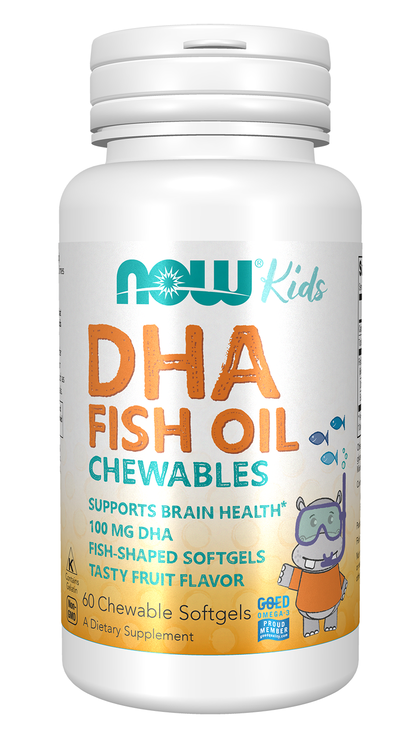 DHA Kids Fish Oil Chewables, 100mg - 60 softgels