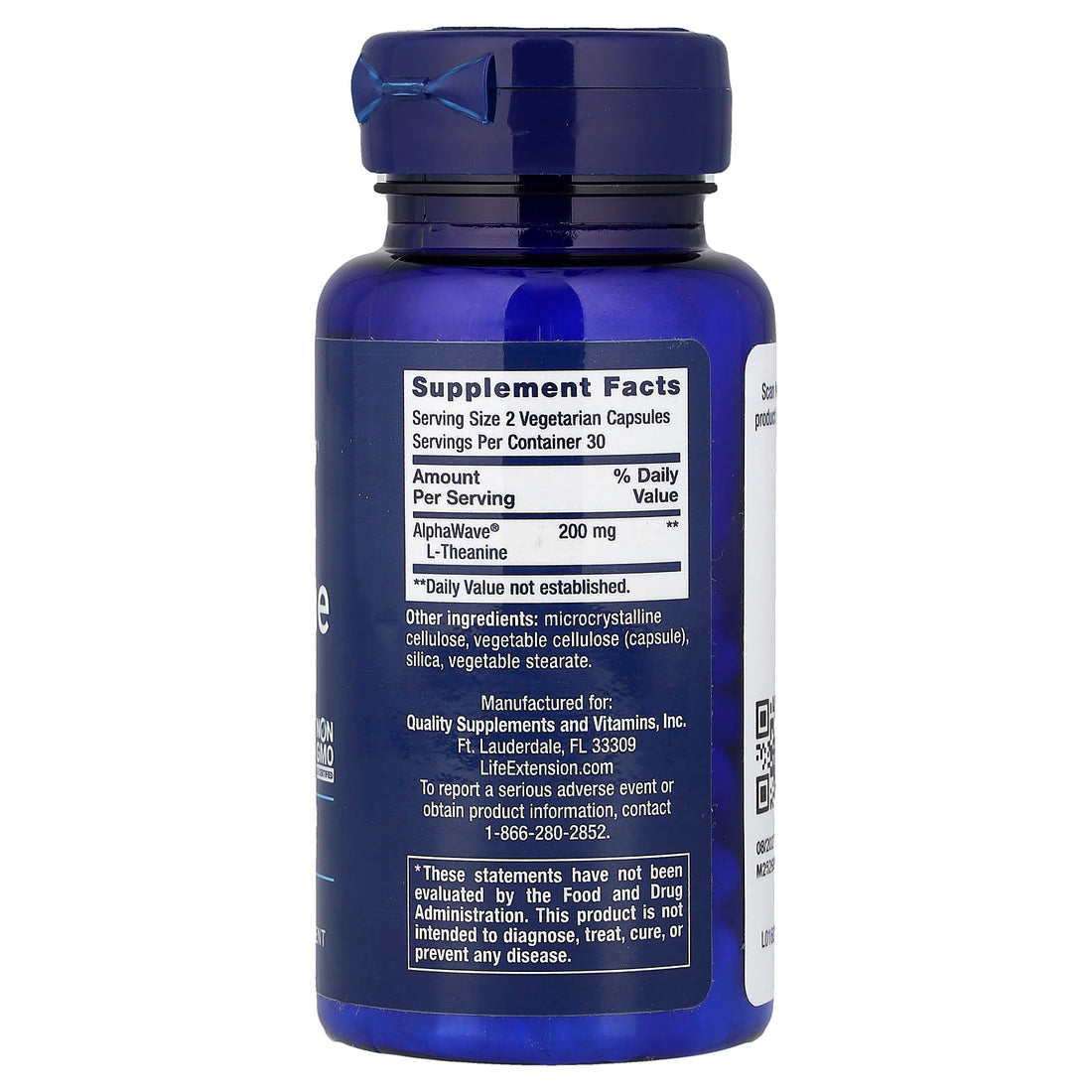 Life Extension L-Theanine - 60 vcaps - image 2