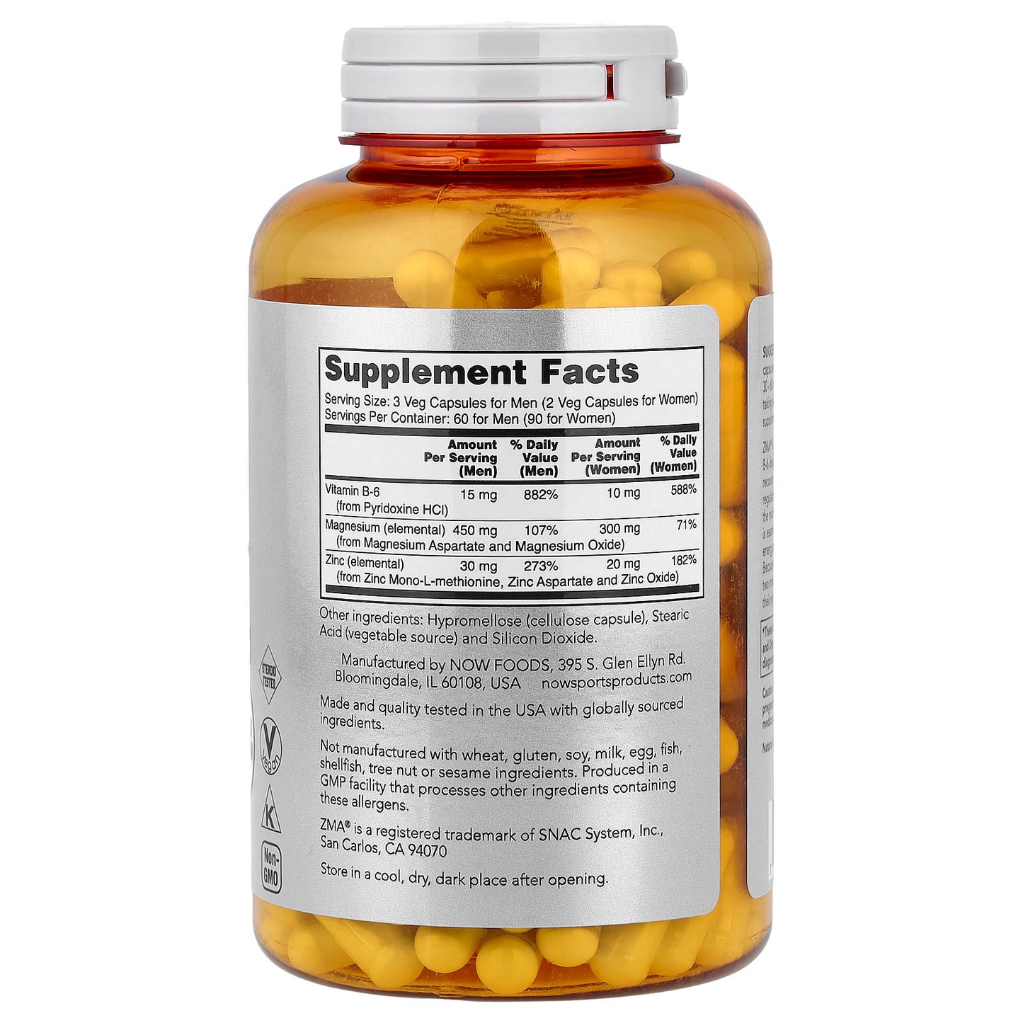 ZMA - Sports Recovery - 90 vcaps