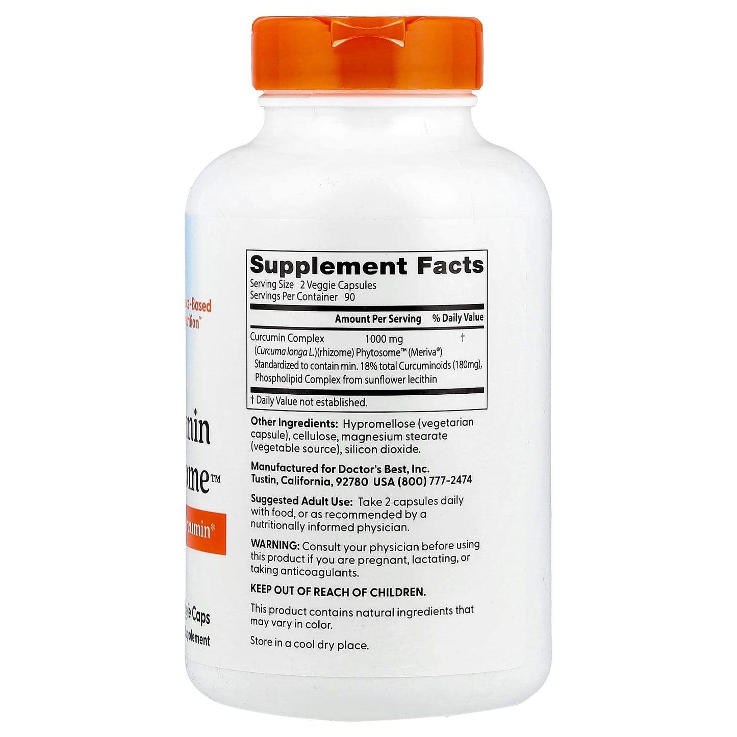 Curcumin Phytosome, 1000mg - 180 vcaps