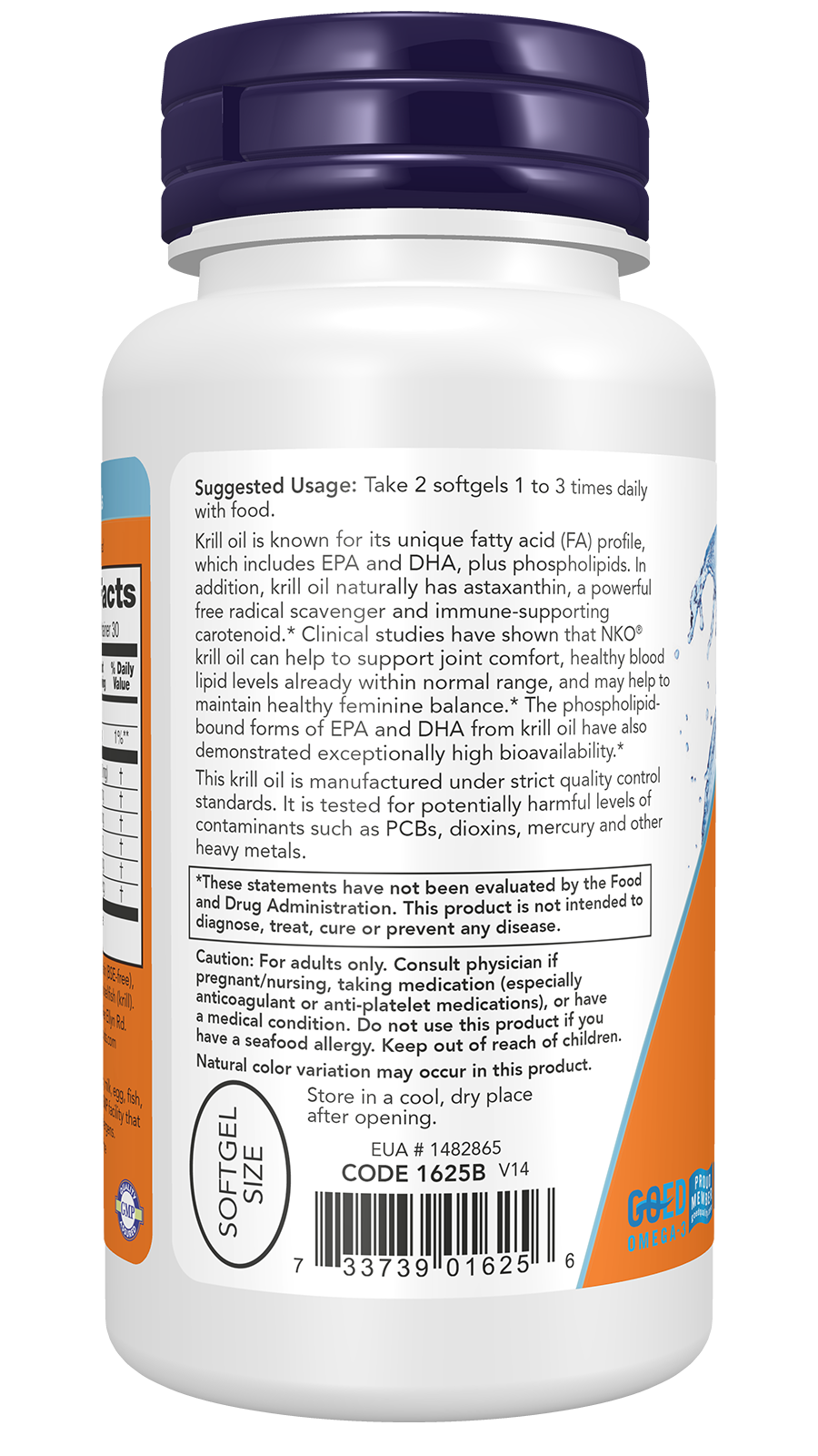 Krill Oil, 1000mg Double Strength - 60 softgels