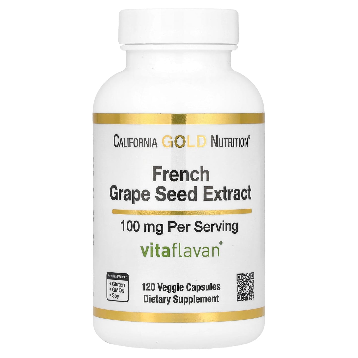 Pycnogenol French Maritime Pine Bark Extract, 100mg - 60 vcaps