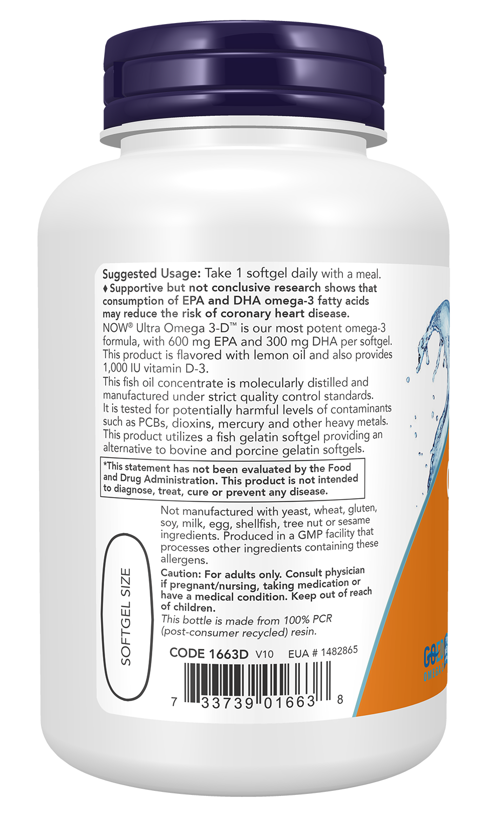 Ultra Omega 3-D with Vitamin D-3 - 180 softgels