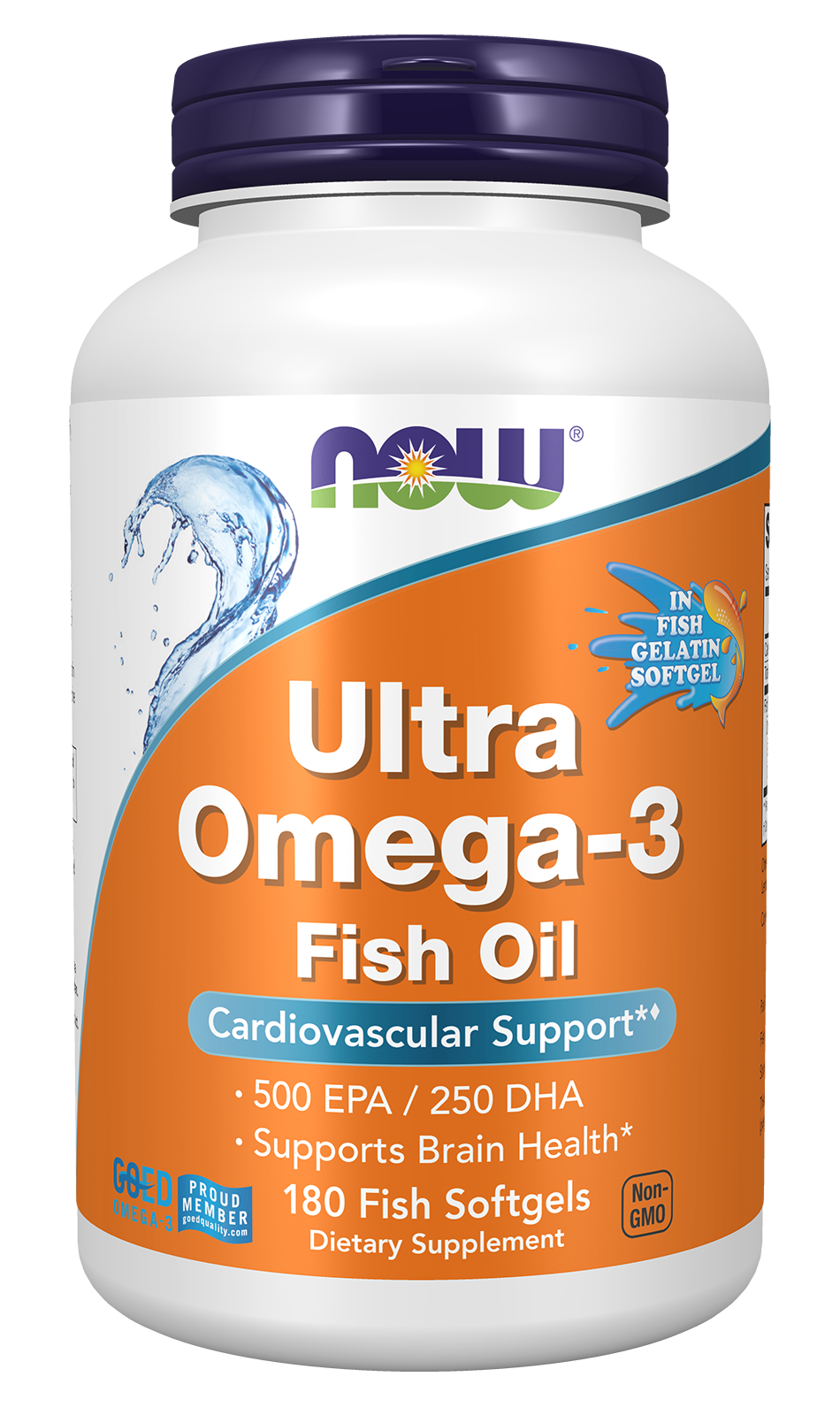 Ultra Omega-3 (In Fish Gelatin Softgels) - 180 fish softgels