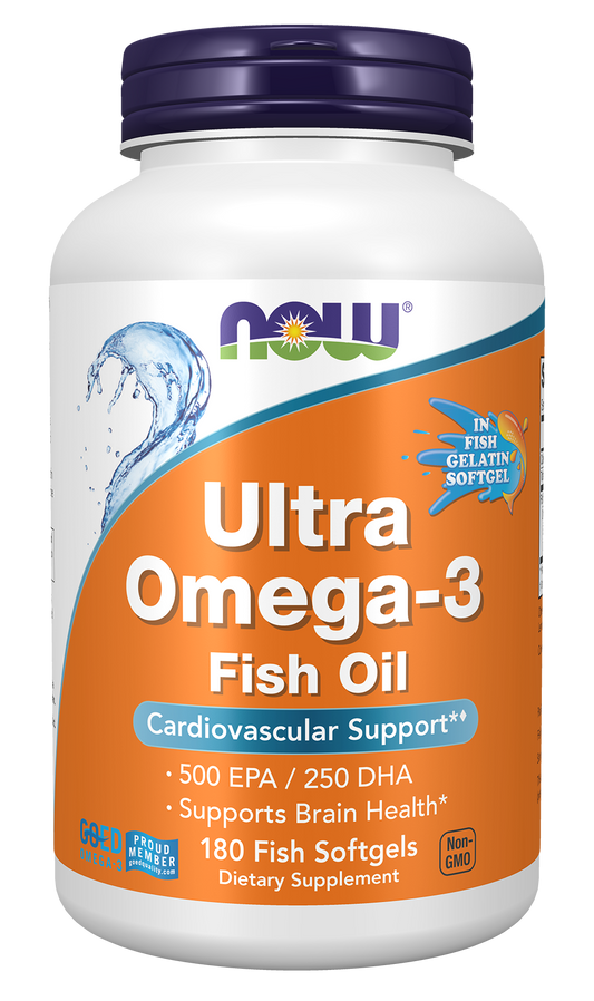 Ultra Omega-3 (In Fish Gelatin Softgels) - 180 fish softgels