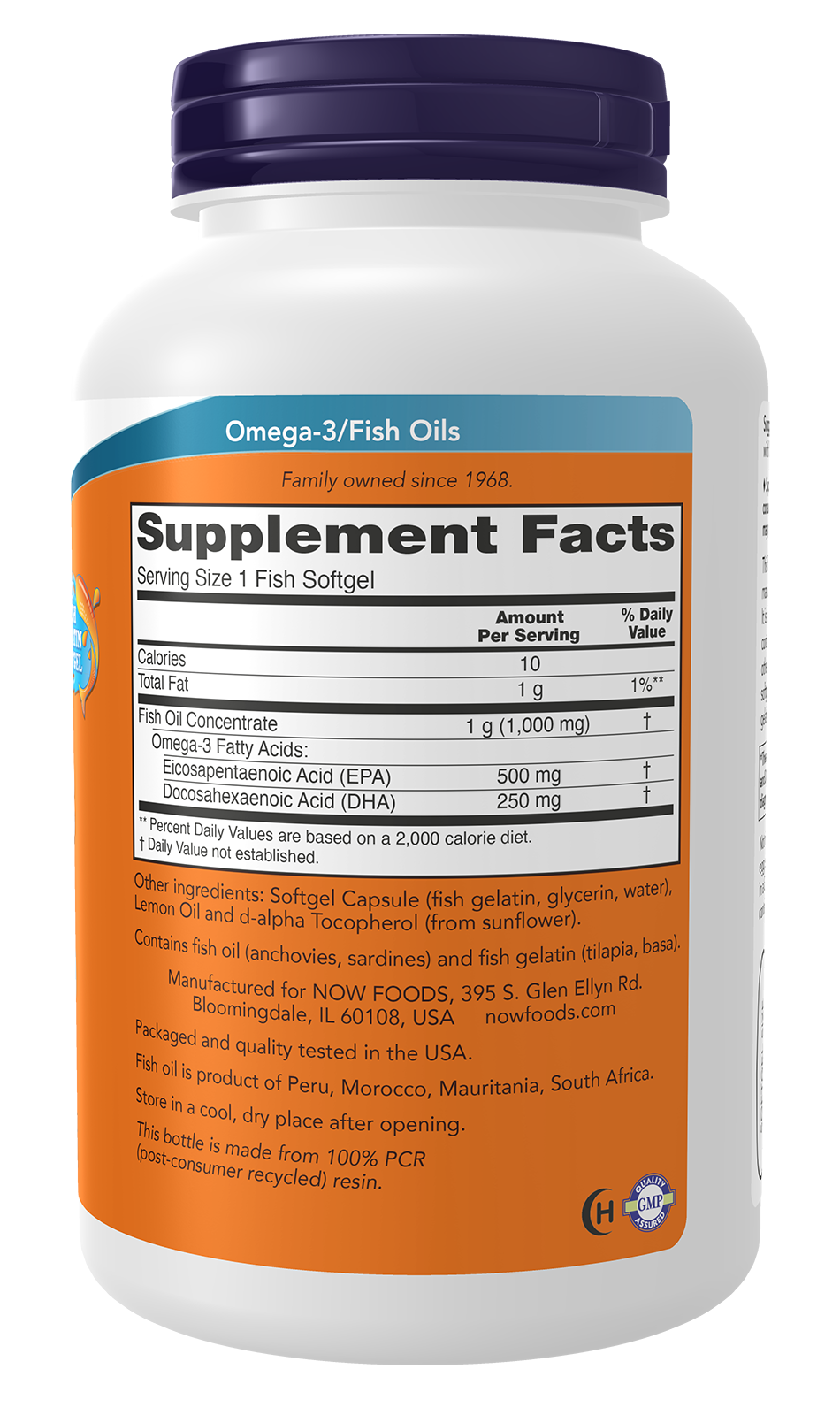 Ultra Omega-3 (In Fish Gelatin Softgels) - 180 fish softgels