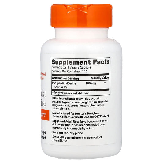 Phosphatidyl Serine, 100mg - 120 vcaps
