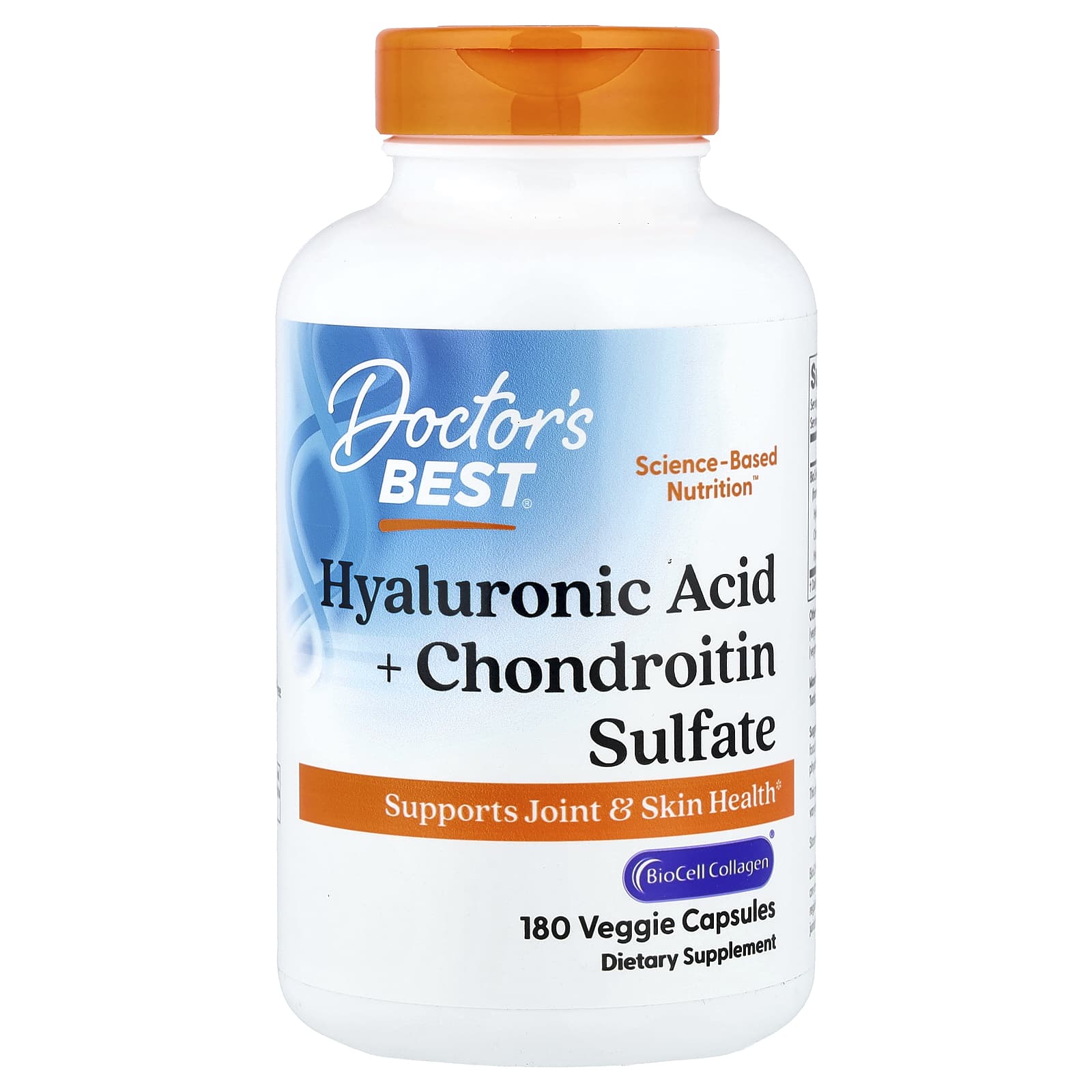 Hyaluronic Acid + Chondroitin Sulfate with BioCell Collagen - 180 caps