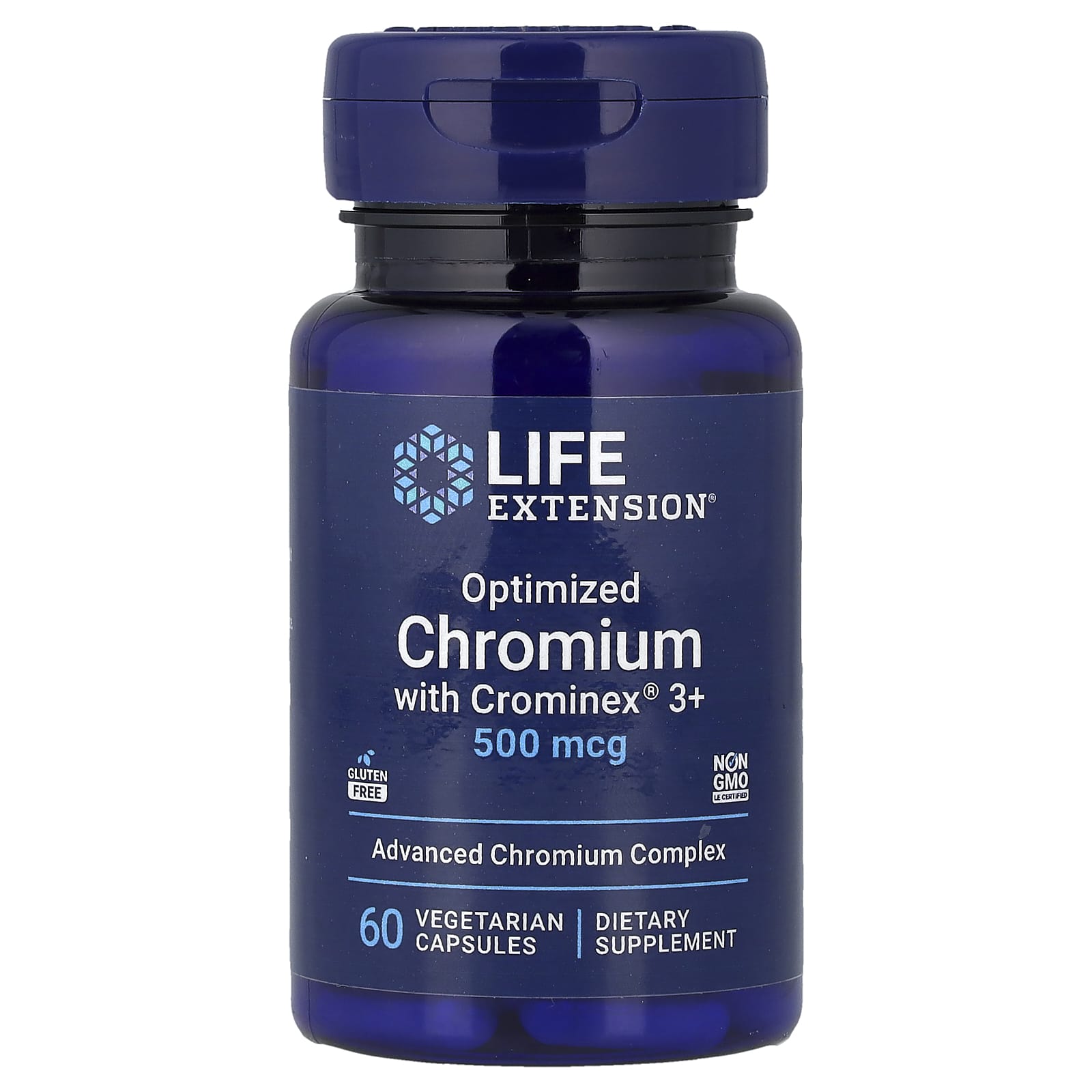 Optimized Chromium with Crominex 3+, 500mcg - 60 vcaps