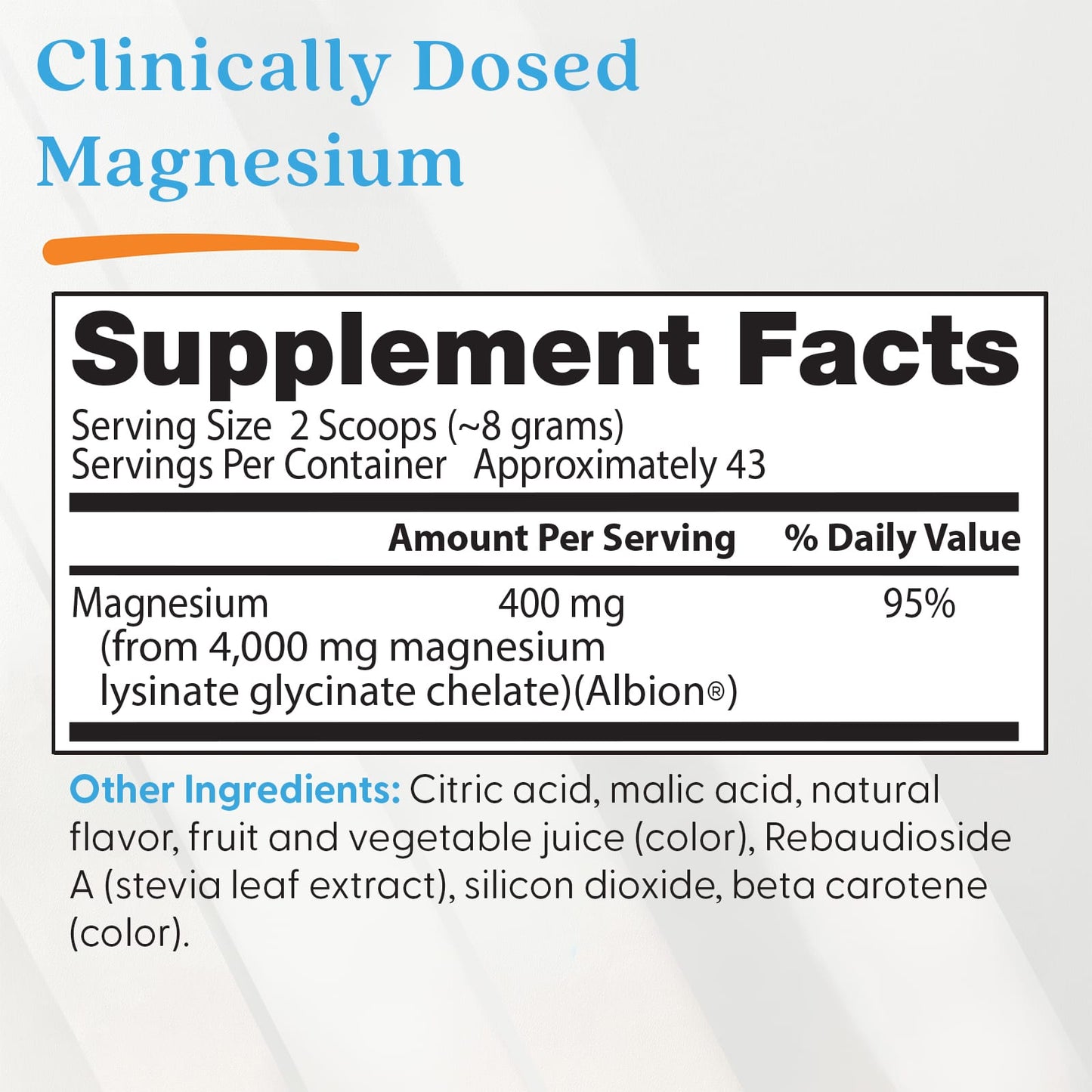 High Absorption Magnesium Powder, Fruit Punch - 340g