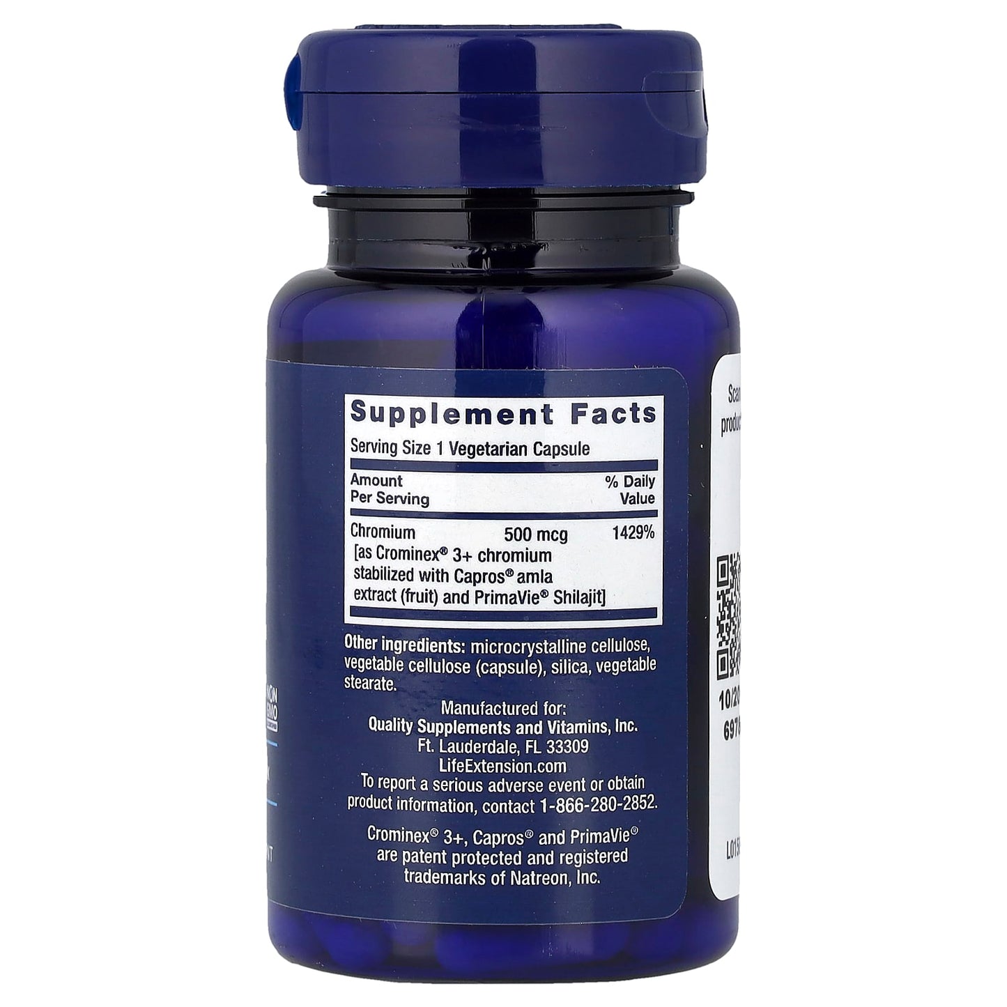 Optimized Chromium with Crominex 3+, 500mcg - 60 vcaps