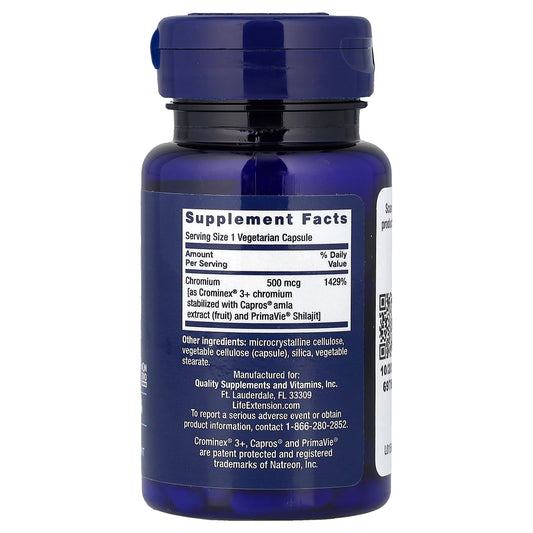 Optimized Chromium with Crominex 3+, 500mcg - 60 vcaps