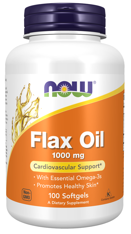 Flax Oil, 1000mg - 250 softgels