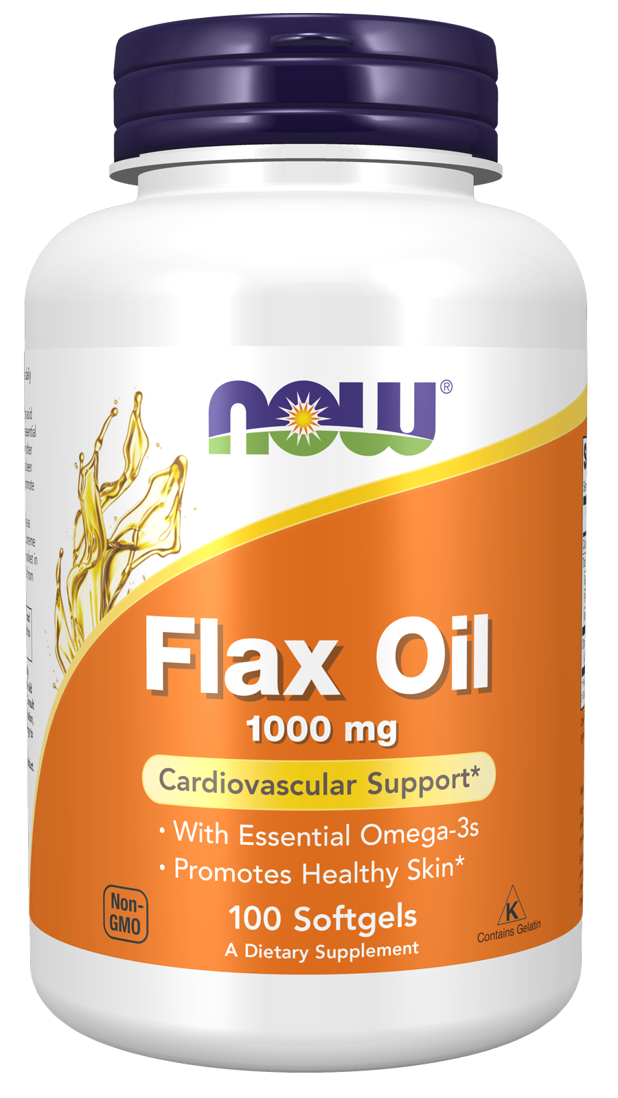 Flax Oil, 1000mg - 250 softgels