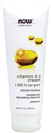 NOW Foods Vitamin D-3 Cream - 118 ml