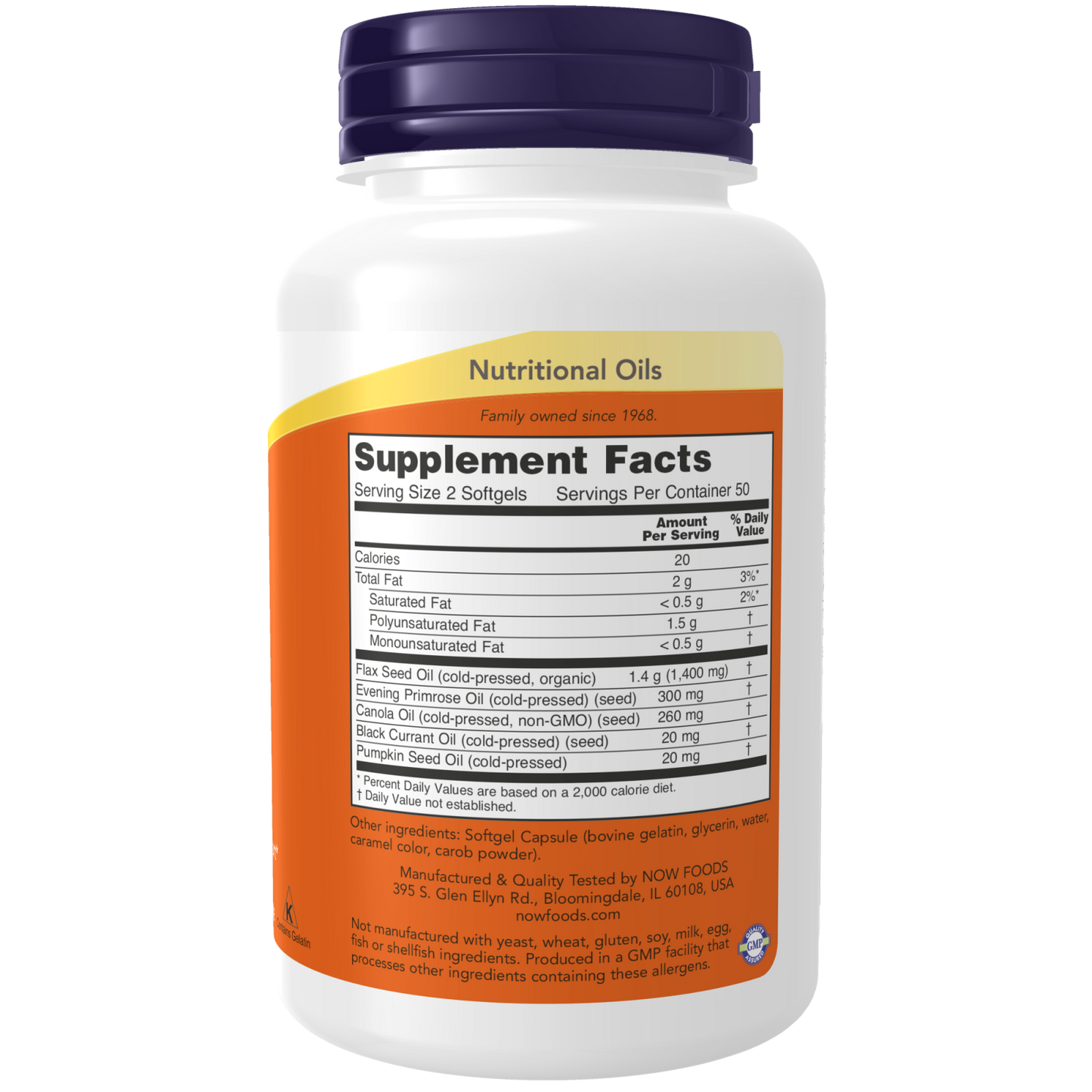 Omega 3-6-9, 1000mg - 100 softgels