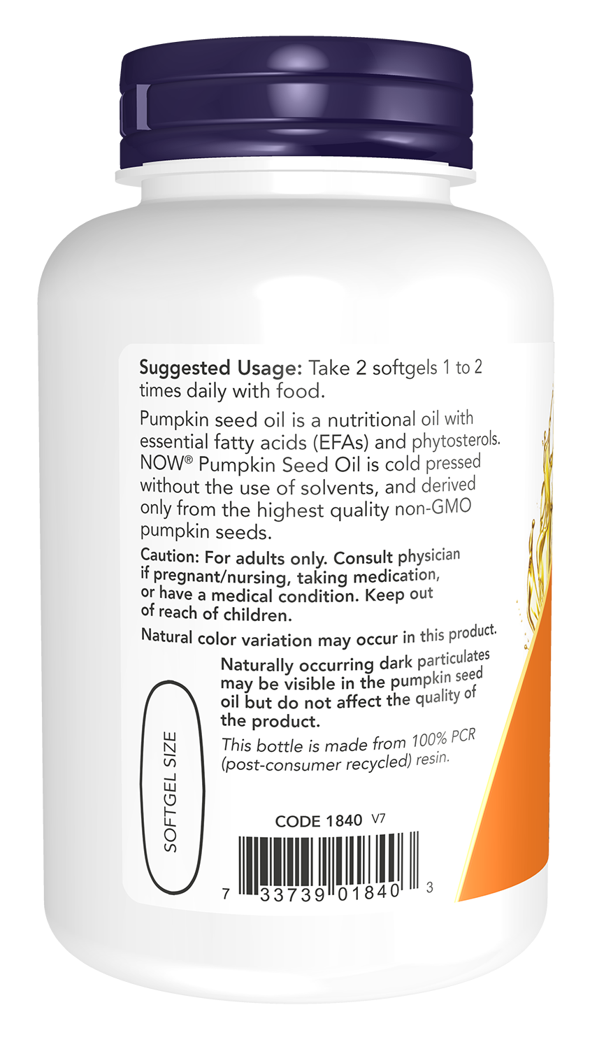 Pumpkin Seed Oil, 1000mg - 100 softgels