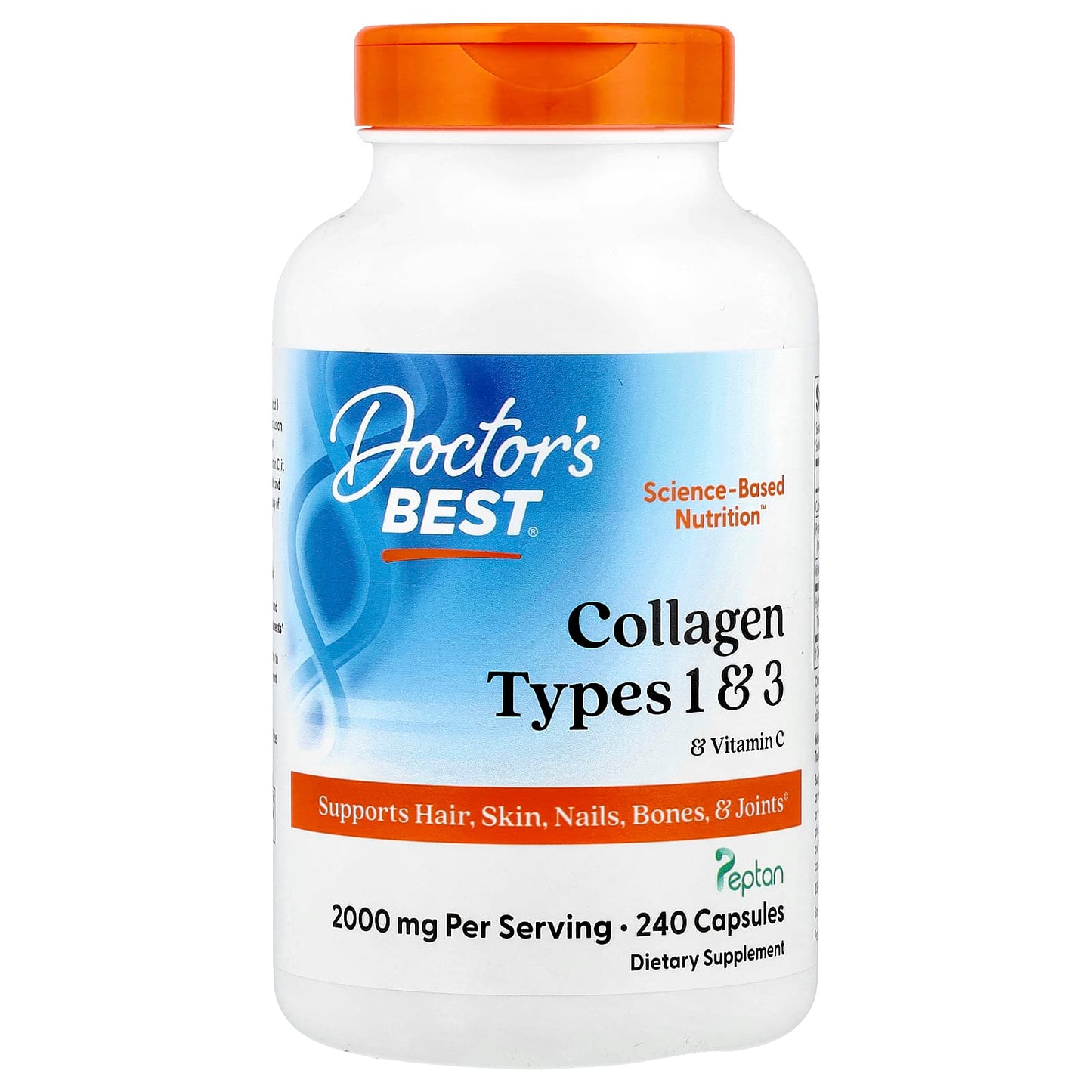 Collagen Types 1 and 3 with Vitamin C - 240 caps